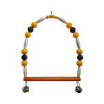 Bonisa Siyah Boncuklu Papağan Salıncak